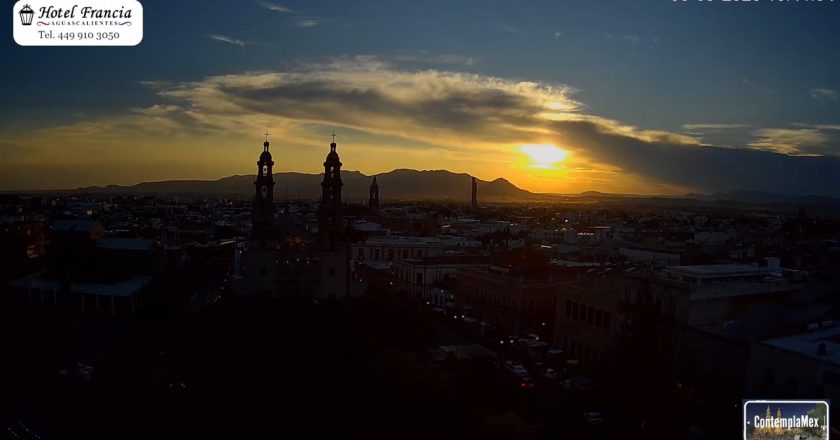 1 minuto · 1 atardecer del Sábado 05 de Septiembre de 2026 desde el Hotel Francia Aguascalientes