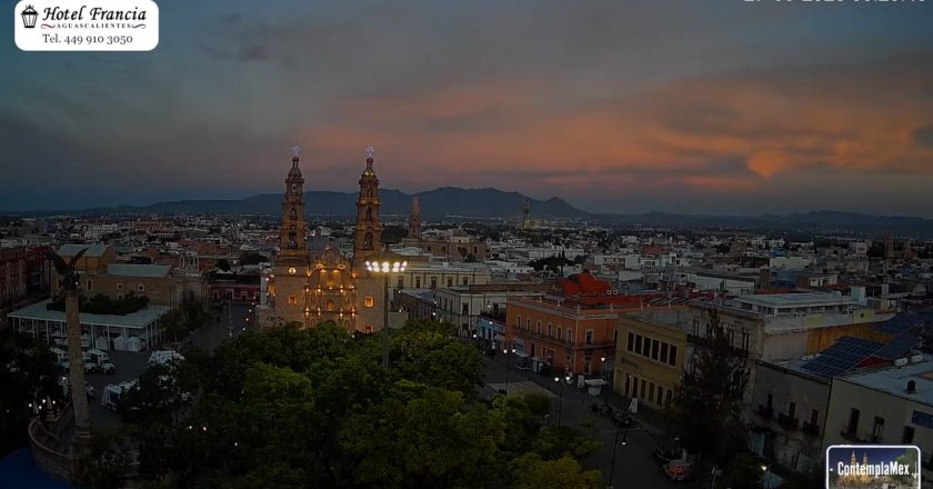 🎬 1 minuto · 1 amanecer del Jueves 27 de Agosto de 2026 desde el Hotel Francia Aguascalientes
