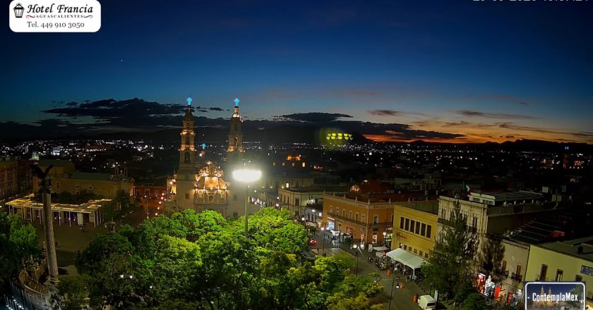 Atardecer del Martes 29 de Septiembre de 2026 desde el Hotel Francia Aguascalientes