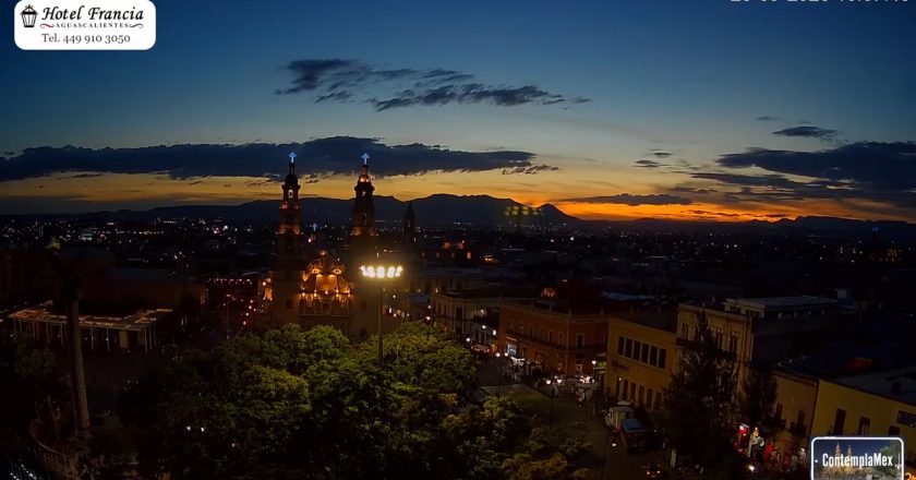 1 minuto · 1 atardecer del Viernes 25 de Septiembre de 2026 desde el Hotel Francia Aguascalientes
